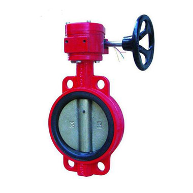 Butterfly valve for fire protection